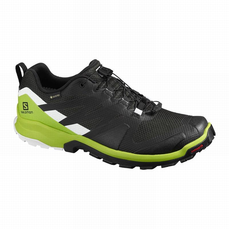 Chaussures De Randonnée Salomon Homme Noir / Vert Clair - Salomon XA ROGG GTX - France (8413-RJUIW)